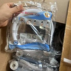 無品牌 洗衣機進水軟管 耐高壓四層防爆 冷熱水通用, 1個, 獨立包裝進水管1.5米 10條