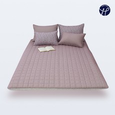 홈홈 국내 제조 먼지없는 세미마이크로 전기 온수 온열 매트커버, 꽃밖_핑크