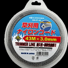 부품 KATAYAMA 예초기끈(트위스트) 듀얼타입 KN-DT-43 3.0x43M(GRAY), 본상품