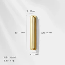 YUTOKO 프랑스 가구 황동 손잡이 찬장 서랍 드레서 주방 침실 옷장 캐비닛, 03 Bright Gold 96mm