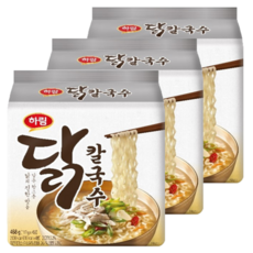 하림 닭 칼국수, 468g, 3개