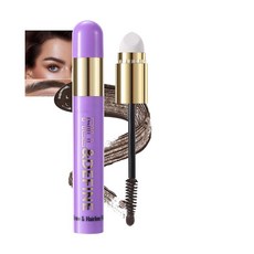 AKARY 브로우 & 헤어라인 필러 스틱 Spong 헤드 브러시 포함 3 in 1 헤어 컬러 컨실러 오래 지속되는 방수 임시 눈썹 수염용 다목적 마스카라 [호환], 02#