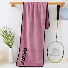 超細纖維運動毛巾 吸水速乾 輕巧便攜 多色可選 健身跑步適用, 紫色, 1個