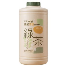 優生 嬰兒涼性爽身粉 300克, 1個, 綠茶香氣爽身粉300克