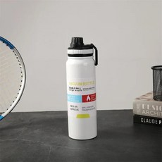 휴대용 자동차 물컵 스포츠 주전자 소화기 여행용 스테인리스 스틸 공간 차가운 병, 06 white, 1개