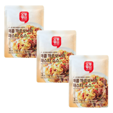 오늘좋은 매콤 까르보나라 소스, 3개, 150g