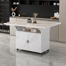 공간활용 식탁 거실 주방 100x76cm 익스텐션 다용도상 달린 125x60 벽테이블, 22 120 80 방설산 화이트 화이트 원각 도어, 1개