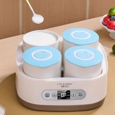 가정용 발효기 청국장 요거트 자동 낫토메이커 콩발효 메이커 발효기계 그릭, 1단계 온도 조절 2팩+요거트 2팩 1단계, 기본 색상