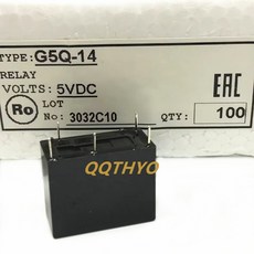 10 개/몫 원본 릴레이 G5Q-14 G5Q-14-5V DC5V G5Q-14-12V DC12V G5Q-14-24V DC24V 5A 5pin 대체 G5Q-1 G5Q-1-EU, 03 DC5V