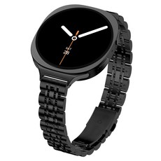 밴드톡 갤럭시워치8 40mm/44mm/클래식 46mm 호환 슬림 메탈 스트랩, 블랙