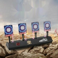 비비탄 과녁 타겟 점수판 너프건 러프건 과녁판, 4개, 15_전자 타겟 4개 + 방탄 메쉬 기본 포함 + 충전