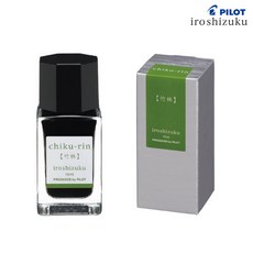 파이롯트 이로시주쿠 15ml 병잉크 (신형잉크 개별케이스), 1개, 죽림 (chiku-rin)
