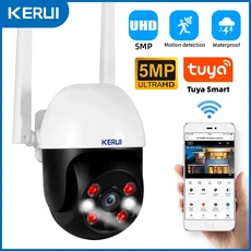 KERUI W184 4G WIFI GSM 경보 시스템 장치 무선 홈 Tuya 스마트 APP 제어 모션 센서 도난 지원 Alexa, 01 EU 플러그