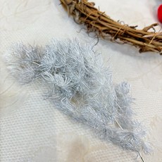 下雪蓬萊松聖誕花圈：聖誕限定雪松壽松花圈材料 DIY松柏裝飾, 1個, 合歡山雪季,4-5g小包裝-點綴、卡片使用