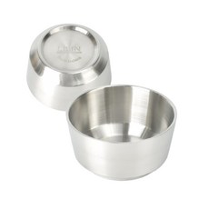 샤틴무광 스텐 이중 국그릇 탕기, 12cm, 1개, 12cm