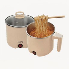 모카 미니 무선 라면포트 가정용 캠핑 휴대용 간편조리 멀티쿠커 전기냄비, 단품