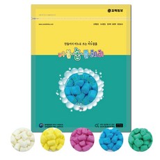 [꼬메빔보] #무향 버블솝플레이 1kg 비누클레이 5색, 블루