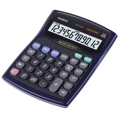CASIO 卡西歐 防水防塵 12位數計算機 WD-220MS-BU公司貨附保卡, 藍色, 1個