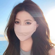 防曬口罩女高顏值夏季2025新款防紫外線面罩全臉冰絲透氣遮陽薄款