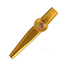 휴대용 금속 Kazoo 포켓 Instrumentos Musicais 초보자 제로 파운데이션 관악기 간단한 반주 다채로운, 01 Gold, 한개옵션1, 01 Gold