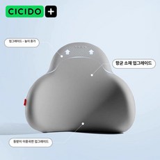 차량용 메모리폼 목쿠션 허리쿠션 세트 인체공학 경추 요추 운전 자세교정 등받이 그레이, 1개, 항균케어패브릭업그레이드마운틴그레이요추지지대