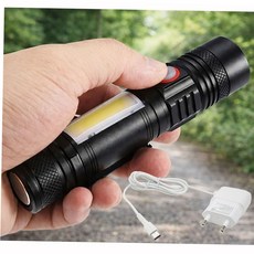 랜턴 충전식 LED 멀티 야외 줌 서치 라이트 손전등 후레쉬 XMLT6 59000EA 1EA, 본상품