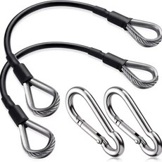 스테인레스 스틸 체육관 케이블 확장 Tricep Pull Down 다기능 피트니스 와이어 로프 클라이밍 버클, 01 2Pcs
