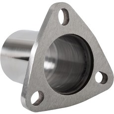 유니버설 세미 다이렉트 핏 배기 컨버터 파이프 2.25OD 3볼트 플랜지 수리 키트 T304 스테인리스 스틸 용접, 2.25"-3Bolt