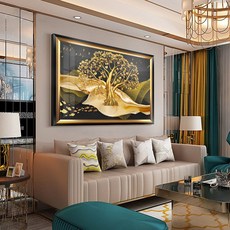 5D 다이아몬드 가득 다이아몬드 현대 심플 추상 예술 부자 나무 DIY 수동 점 다이아몬드 수 도매diy 세트 제작, 멀티 사이즈, 80*60 만다이아 센티미터, 1개