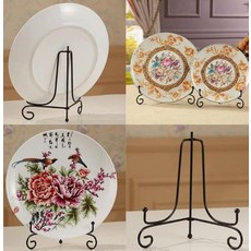 접시랙 디스플레이 스탠드 그림 사진 책 받침대 홀더, 옵션1 SE00548, 1개