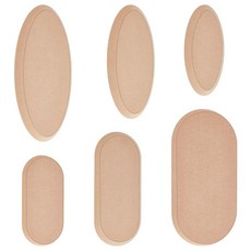 OLYCRAFT 6피스 6가지 사이즈 도자기 몰드 클레이 세라믹 MDF 도자기 클레이 몰드 타원형 몰딩 클레이 도구 플레이트 성형 몰드 핸드 빌딩 프로젝트 도자기 DIY 공예, OLYCRAFT 6피스 6가지 사이즈 도자기 몰드 클레