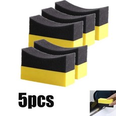 자동차 휠 청소 스폰지 타이어 세척 와이퍼 물 흡수 패드 왁스 연마 브 도구, 3. 5pcs, 1개