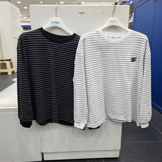 에꼴리에 에꼴리에 오버핏스트라이프라운드티 26A0451_SC