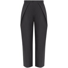 하프보이 플리츠 디테일 팬츠