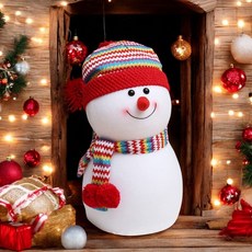35cm 빨간모자 동글 눈사람 XA got+852si