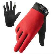 새로운 오토바이 장갑 통기성 자전거 전체 손가락 Guantes 모토 크로스 브레스 메쉬 터치 스크린 레이싱, 04 L, 03 SU05 Red