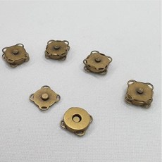 가죽공예 소품 제작 수선용 자석단추 엔틱 소형 금속 스냅 똑딱이 5P