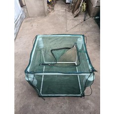 물고기 사육용 그물망 부력 그물 양식장 케이지, 5_이중프레임50x50x50덮개화이트폼