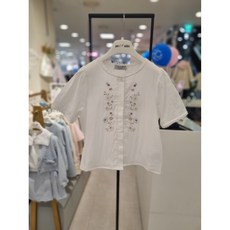 페리미츠 여아 레이스 자수 블라우스 P2622B363