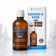 에스키모-3 키즈 오메가3 투티프루티향 210ml 어린이 액상 오메가3, 1개
