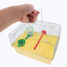 가넥 작은 새 여행 케이지: 식용 및 물 상자가 있는 휴대용 잉꼬 캐리어 9.2인치 앵무새용 동물 케이지 - 짧은 여행 일상 외출 시 휴대가 간편합니다, 가넥 작은 새 여행 케이지 식용 및 물 상자가 있는 휴, 1개