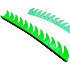 HHongJM Mohawk 헬멧 가발 헤어 모호크 장식 호크 오토바이 자전거 스노우보드 스키 사이클링 블루 색상 미포함 [호환], 초록색 조명