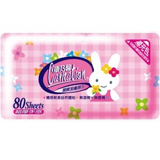 康乃馨 寶寶潔膚濕巾 超厚 80片 補充包, 1個