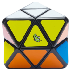 小小店舖 藍藍 大鑽石 魔方 黑色 魔術方塊 四軸八面體 異形, 黑