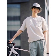 폴햄 polham 남성 쿨무브 우븐 포켓 반팔티PHF2TS1730 225705