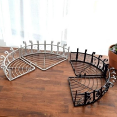 화분정리대 철제 코너선반 화분받침대 베란다화분선반 화분선반대 79000EA 1EA, 중(23x10cm) 화이트