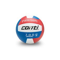 Conti 700 Official Volleyball 贈球針, 1個, 5號球(紅白藍)