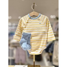 블루독베이비 10 26SS봄신상 (YE)젤리뱀부세트바디수트 B (4617004009) 588992