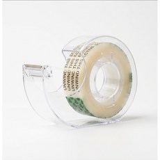 커터기 양면 테이프 디스펜서 12mm x 15m, 1개, 투명