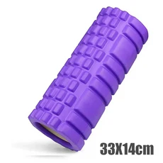 요가 칼럼 폼 롤러 15x90cm 견고한 운동 마사지 휠 바디 근육 스트레칭, 08 purple14cm